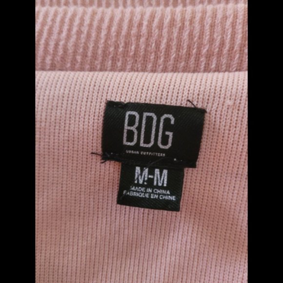 BDG Urban Outfitters Oversized Pink Cropped Sweater - Picture 8 of 10